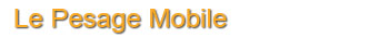 Le pesage mobile 